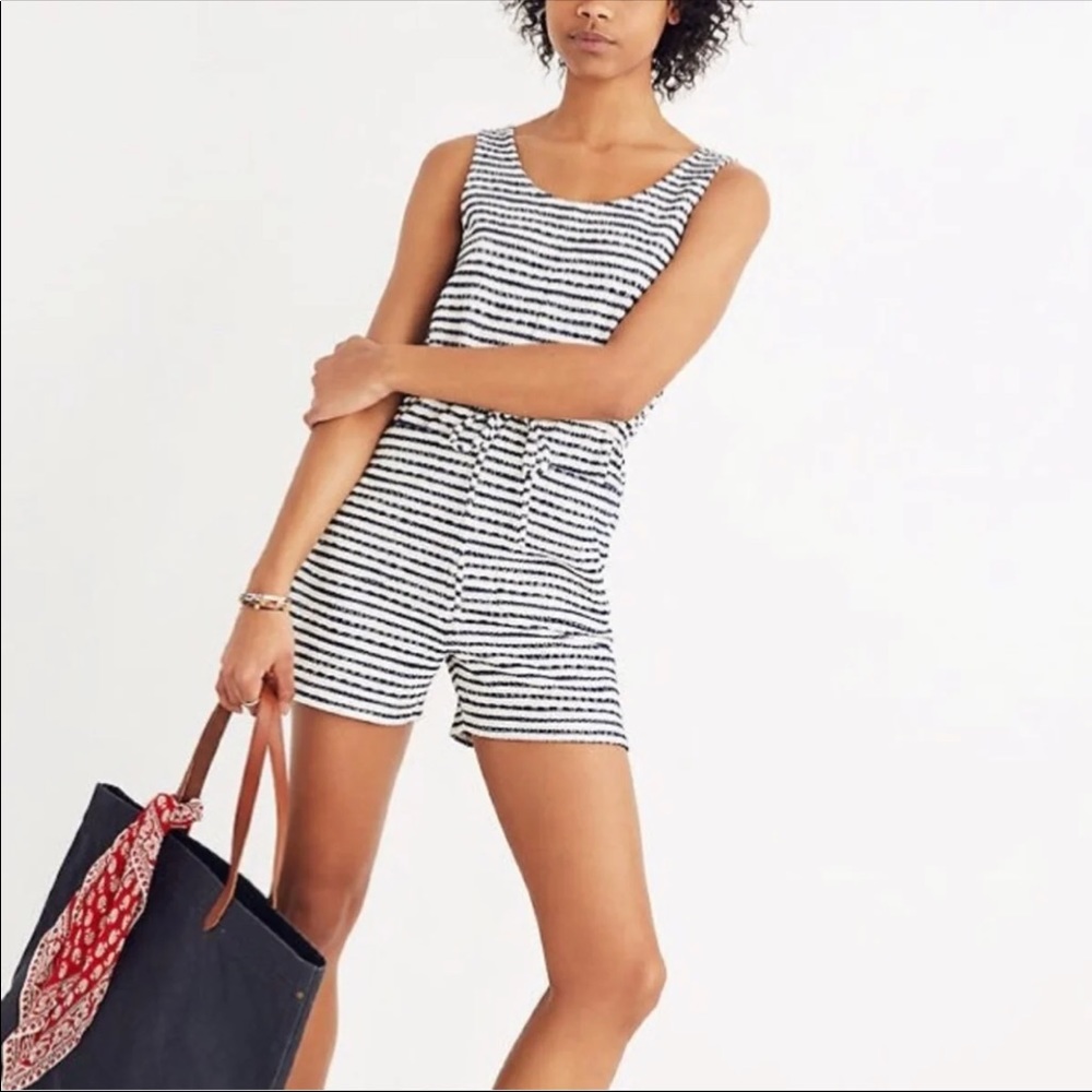 🆕NWT Madewell Striped Romper
